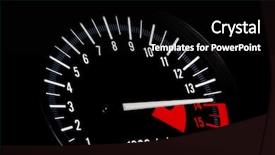 Presentation with automotive dashboard interior engineering - Slide set having up car speed meter - dashboard of a sports motorbike background and a black colored foreground