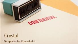  Presentation with stamp - Audience pleasing presentation theme consisting of a stack of folder backdrop and a lemonade colored foreground