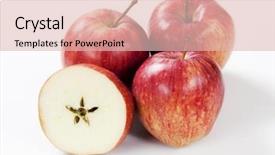  Presentation with red star - PPT theme featuring a star-shaped core background and a  colored foreground