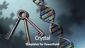  Presentation with keys - PPT layouts with a strand of dna background and a ocean colored foreground