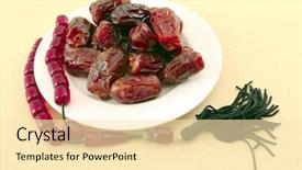  Presentation with ramadan - PPT theme having a string of prayer background and a lemonade colored foreground