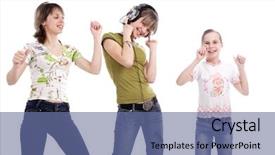  Presentation with teens - Audience pleasing slide deck consisting of a styled teens theme backdrop and a ocean colored foreground