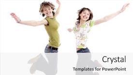 Presentation with teens - Cool new presentation design with a styled teens theme backdrop and a white colored foreground