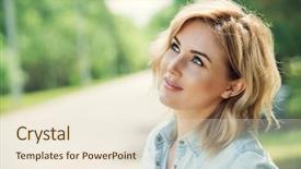  Presentation with cosmetics beauty - Theme having a summer day mood background and a lemonade colored foreground