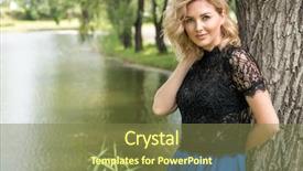  Presentation with cosmetics beauty - Cool new slides with a summer day mood backdrop and a  colored foreground