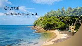 Presentation with sunshine - Amazing PPT layouts having a-sunny-beach-sunshine-coast backdrop and a light blue colored foreground