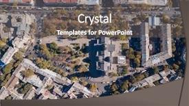  Presentation with houses cars - Audience pleasing PPT theme consisting of a sunny day ukraine backdrop and a gray colored foreground