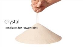  Presentation with time running out - Colorful PPT theme enhanced with a symbol for time backdrop and a white colored foreground