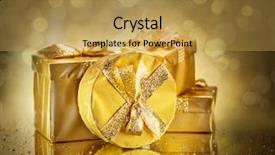  Presentation with blurred bokeh - Presentation theme enhanced with a symbol of wishes background and a yellow colored foreground