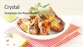  Presentation with healty - Audience pleasing presentation consisting of a tasty and healty backdrop and a lemonade colored foreground