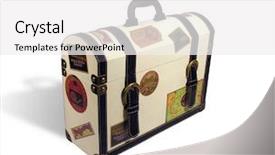  Presentation with world travel - Theme consisting of a themed world travel background and a white colored foreground