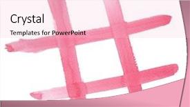  Presentation with tic tac toe - Theme consisting of a tic-tac-toe background and a lemonade colored foreground