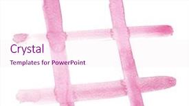  Presentation with tic tac toe - Beautiful PPT theme featuring a tic-tac-toe backdrop and a pink colored foreground