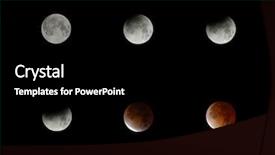  Presentation with phases - Slides having a total lunar eclipse background and a black colored foreground
