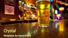  Presentation with pub - Cool new slides with a traditional style pub backdrop and a tawny brown colored foreground
