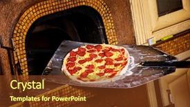  Presentation with traditional wood - PPT layouts consisting of a traditional wood-fire background and a tawny brown colored foreground