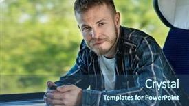  Presentation with bus train - PPT theme with a train or bus background and a  colored foreground