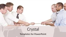  Presentation with war - Amazing presentation theme having a tug-of-war backdrop and a lemonade colored foreground