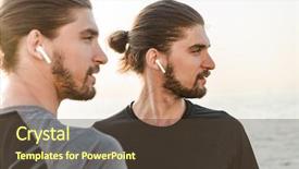  Presentation with two small brothers - PPT layouts having a two twin brother background and a tawny brown colored foreground