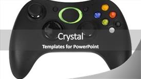  Presentation with video game xbox - PPT layouts consisting of a video game controller background and a dark gray colored foreground
