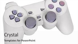  Presentation with controller - PPT layouts featuring a video game controller background and a white colored foreground
