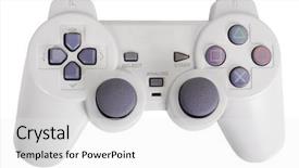  Presentation with controller - Colorful slide deck enhanced with a video game controller backdrop and a white colored foreground