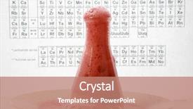  Presentation with chemical reaction - Beautiful PPT theme featuring a violent chemical reaction backdrop and a coral colored foreground