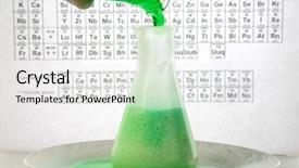  Presentation with violent - Colorful PPT theme enhanced with a violent chemical reaction backdrop and a white colored foreground