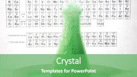  Presentation with chemical reaction - Theme enhanced with a violent chemical reaction background and a seafoam green colored foreground