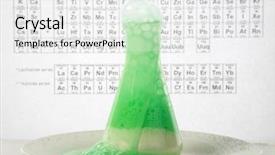  Presentation with chemical reaction - Audience pleasing slide deck consisting of a violent chemical reaction backdrop and a white colored foreground