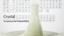  Presentation with chemist - Slide deck enhanced with a violent chemical reaction background and a white colored foreground