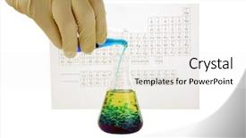  Presentation with violent - Amazing PPT theme having a violent chemical reaction backdrop and a white colored foreground