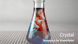  Presentation with violent - PPT theme enhanced with a violent chemical reaction background and a gray colored foreground