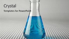  Presentation with violent - Beautiful presentation theme featuring a violent chemical reaction backdrop and a light gray colored foreground