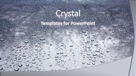  Presentation with rain water - Slide deck featuring a waxed silver car background and a gray colored foreground