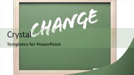  Presentation with chalkboard - Colorful theme enhanced with a white background - change backdrop and a seafoam green colored foreground