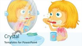  Presentation with portfolio - Presentation design with a white background - eps background and a cool aqua colored foreground