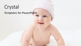  Presentation with angel baby - Audience pleasing slides consisting of a white background baby backdrop and a white colored foreground