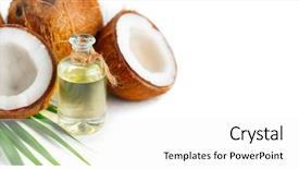  Presentation with oil palm tree - Slide deck featuring a white background border background and a white colored foreground