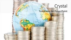  Presentation with business growth - Theme consisting of a white background global background and a white colored foreground