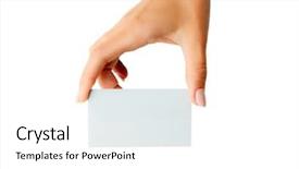  Presentation with business card - Colorful presentation theme enhanced with a white background tamplate backdrop and a white colored foreground