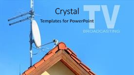  Presentation with wifi - Presentation with a white satellite dish background and a light blue colored foreground