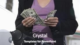  Presentation with refueling - Cool new presentation with a woman counting money backdrop and a dark gray colored foreground