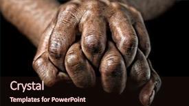  Presentation with dirt dirt texture dirty - Cool new PPT theme with a womans dirty hands backdrop and a wine colored foreground