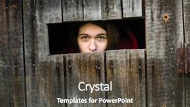  Presentation with barn - Slide deck with a wooden old barn background and a tawny brown colored foreground