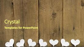  Presentation with rustic wedding - Theme featuring a wooden old rustic background and a tawny brown colored foreground