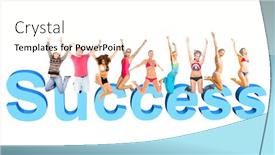  Presentation with lifestyle - PPT theme consisting of a-word-success-lifestyle-portrait and a cream colored foreground