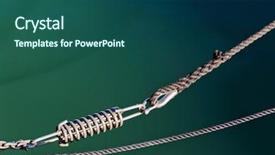  Presentation with stainless steel - Slides with a yacht on sea background and a ocean colored foreground