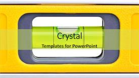  Presentation with spirit - Audience pleasing PPT theme consisting of a yellow spirit level backdrop and a yellow colored foreground