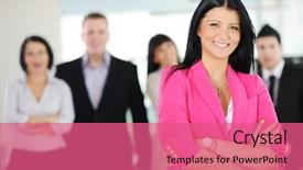  Presentation with business pink - PPT layouts featuring a young successful business background and a coral colored foreground